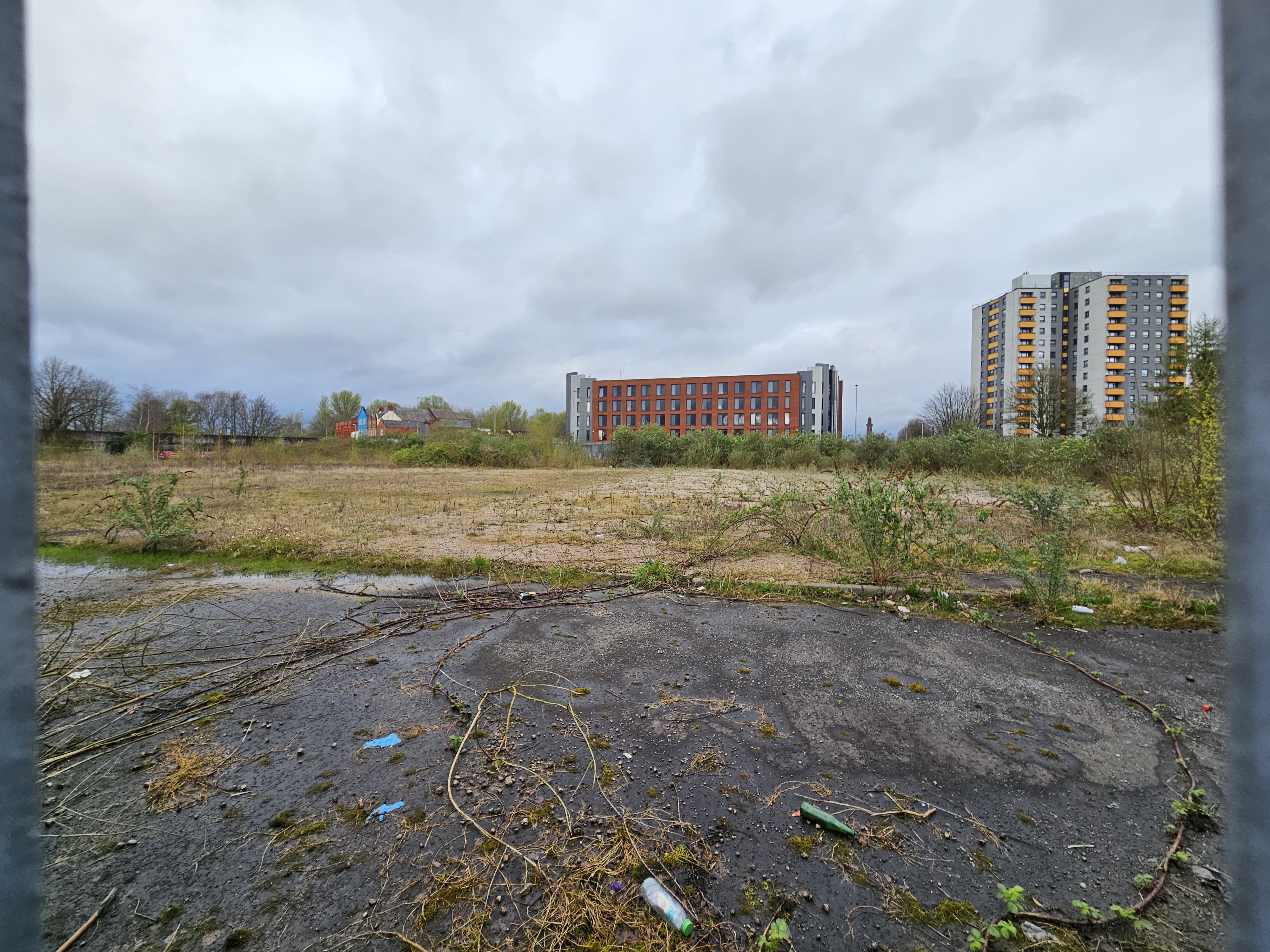 Empty plot of land